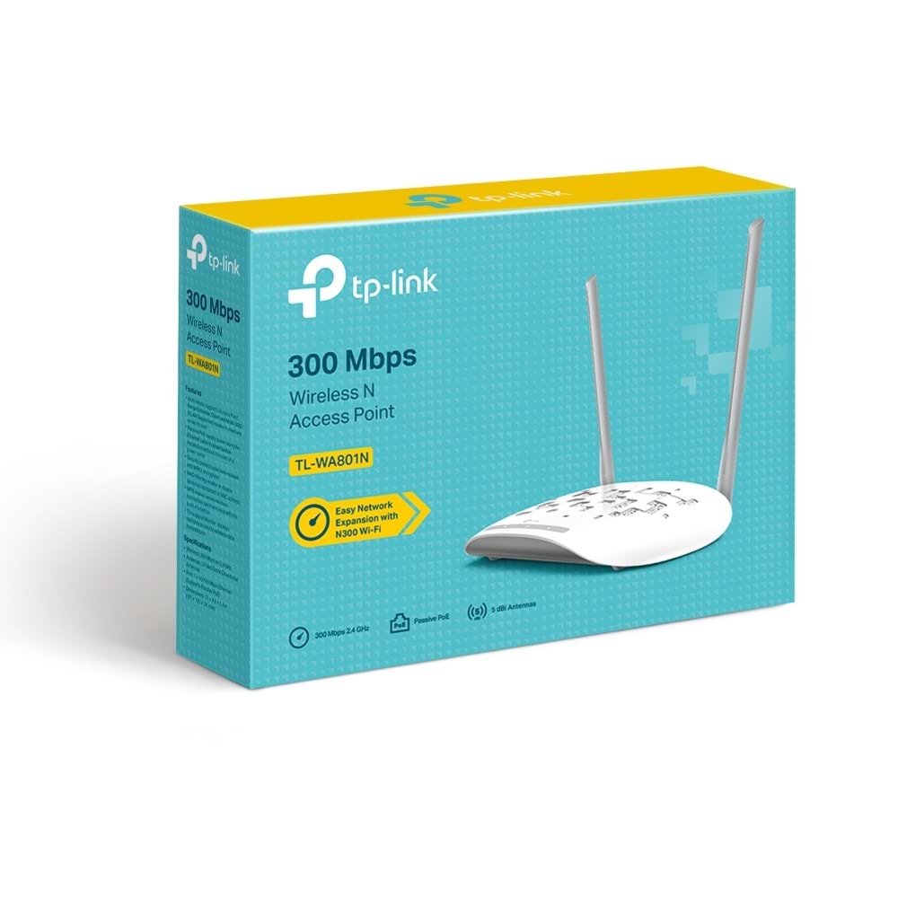 Tp-Link TL-WA801N N300 Wi-Fi Access Point ( Erişim Noktası )
