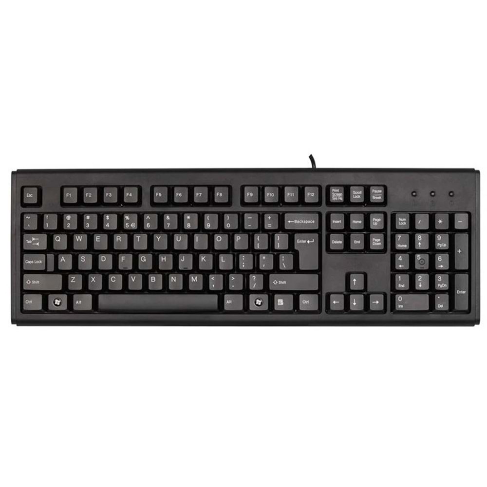 A4 Tech KM-720 Standart F Klavye Siyah USB