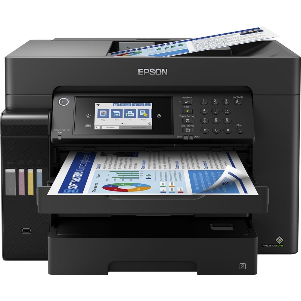 Epson EcoTank L15160 A3 (Fotok+Tara+Faks+Wi-Fi) Hızlı Renkli Baskı-C11CH71402