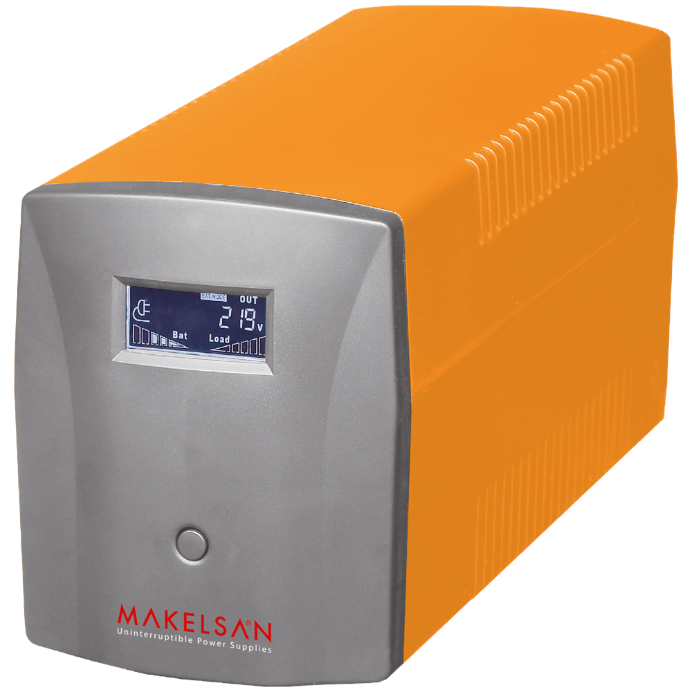 Makelsan Lion 1200 VA LCD/USB (2x 7AH) (5-10dk) Line Interactive K.G.K