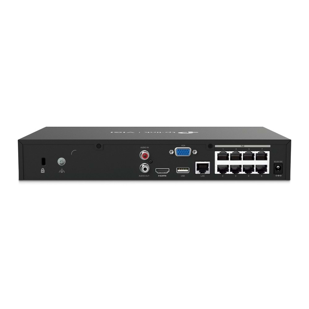 Vigi NVR1008H-8P 8 Kanal 1 Sata PoE+ NVR ( H265+,53W )