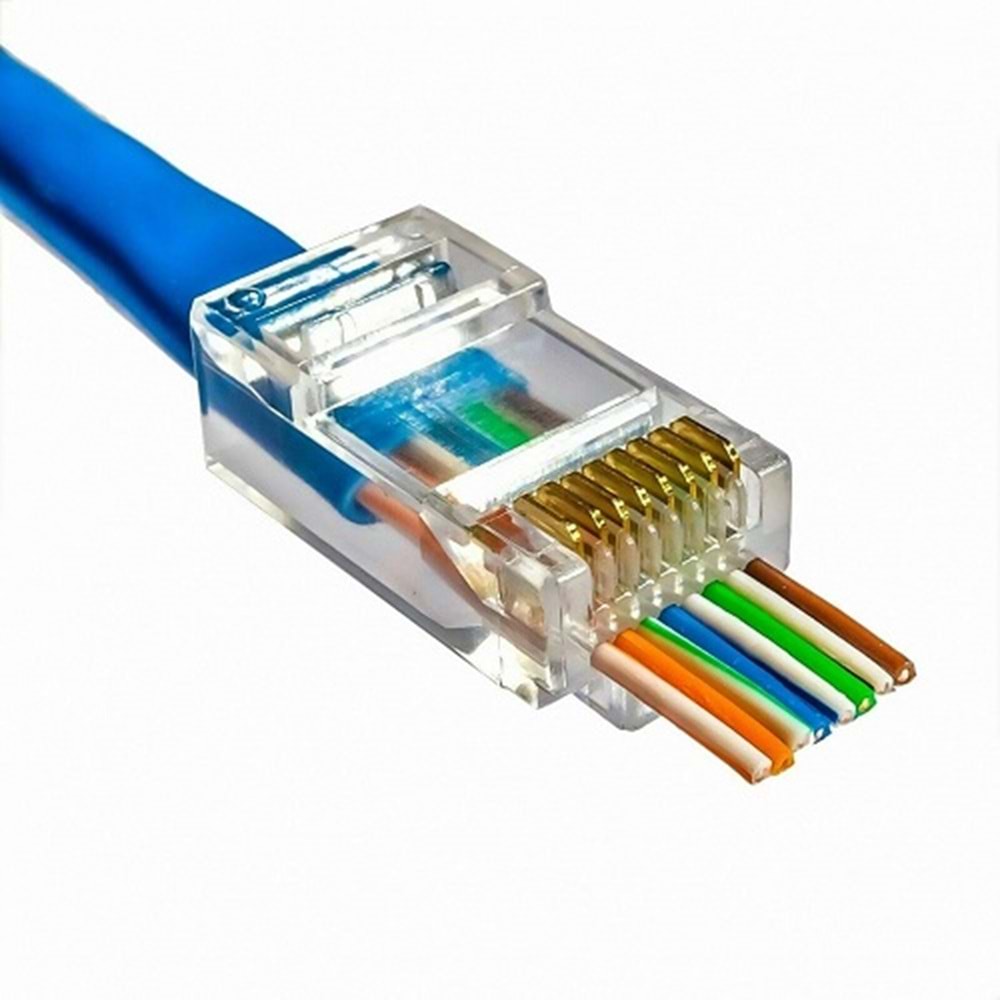 iVent IVT-0061 RJ45 Açık Uç Jack 100 Adet Yeni Nesil Konnektör