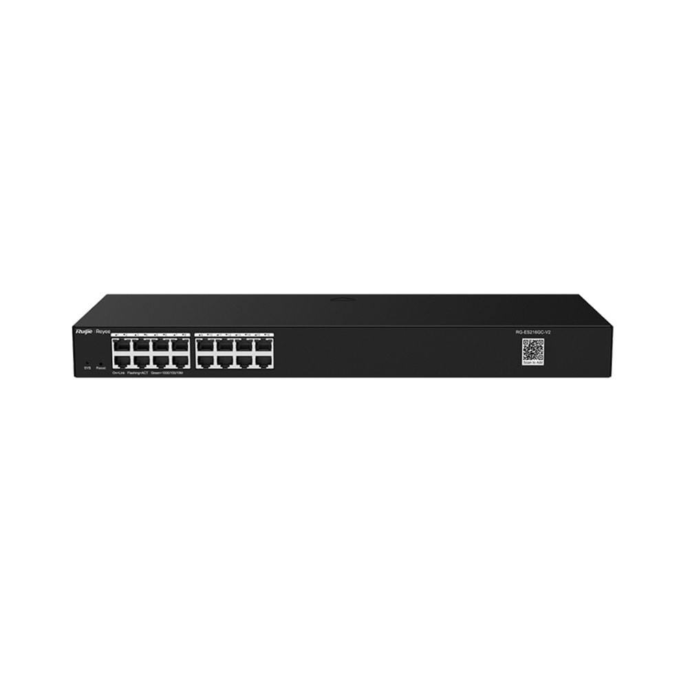 Ruijie Reyee RG-ES216GC 16-Port 10/100/1000 Yönetilebilir Rack Mount Switch