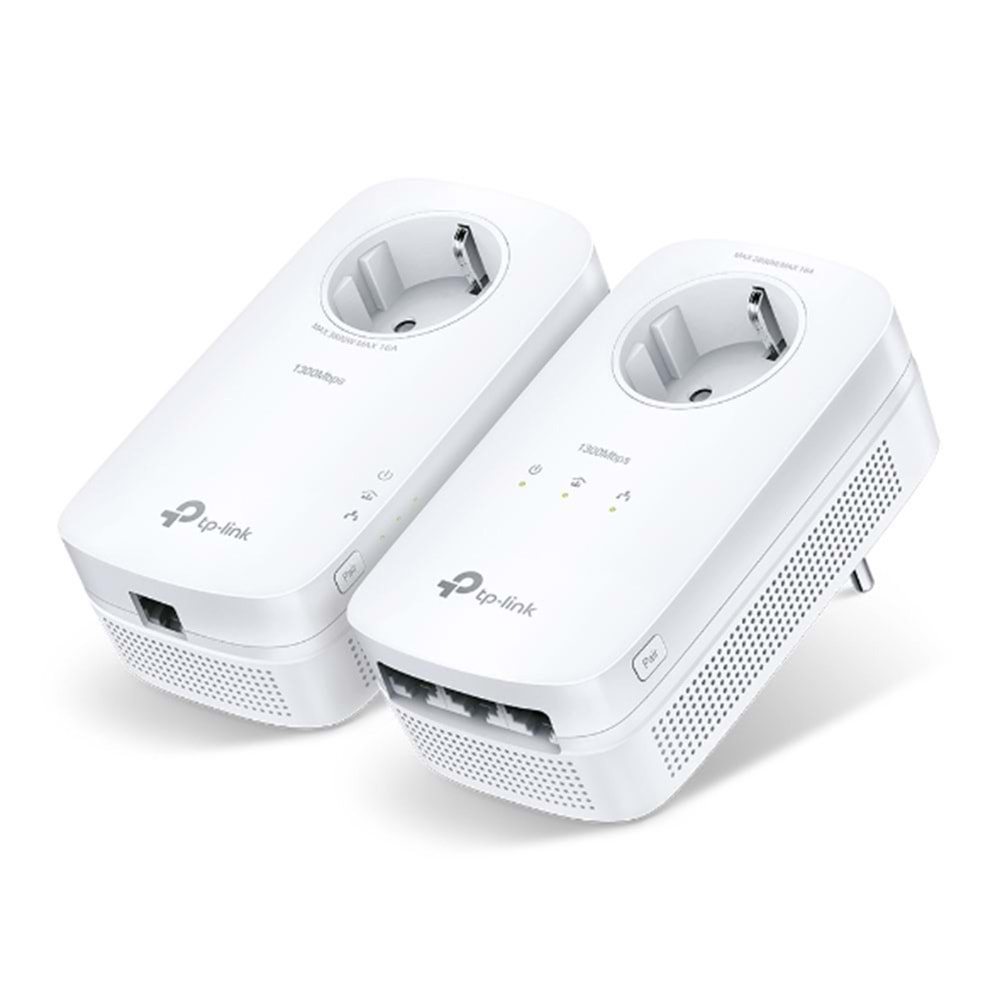 Tp-Link TL-PA8033P KIT AV1300 3-Port Gigabit Powerline Starter Kit(Powerline Ad)
