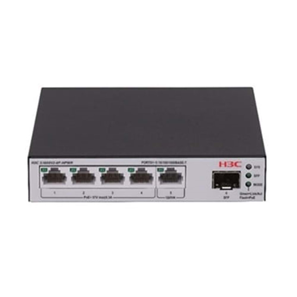 H3C Aolynk LS-1600V2-6P-HPWR-GL 5-Port Gigabit Ethernet Switch 1*100M/1G SFP Por
