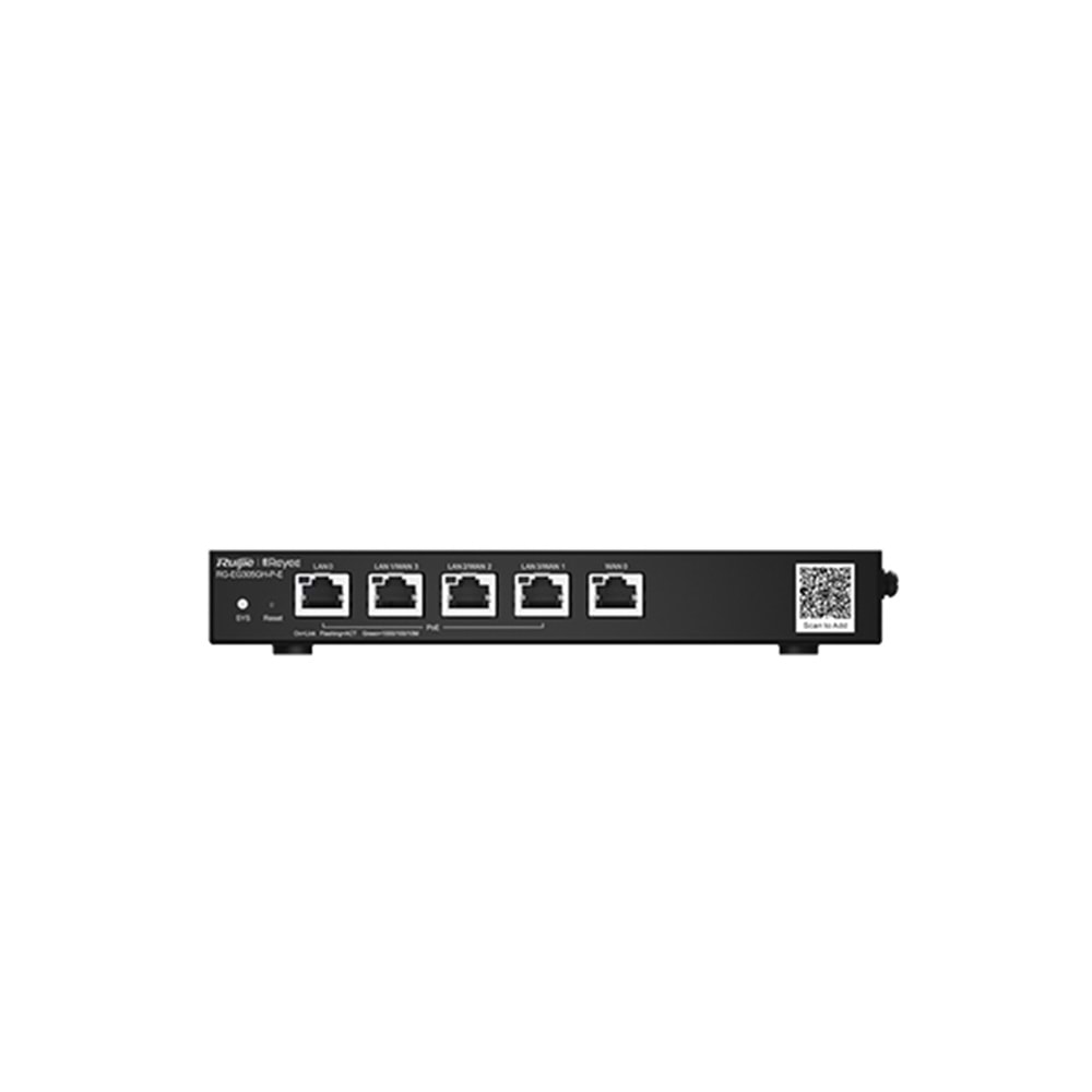 Ruijie Reyee RG-EG305GH-P-E 5-Port Gigabit Cloud 60W VPN Poe Router (Yönetilebil