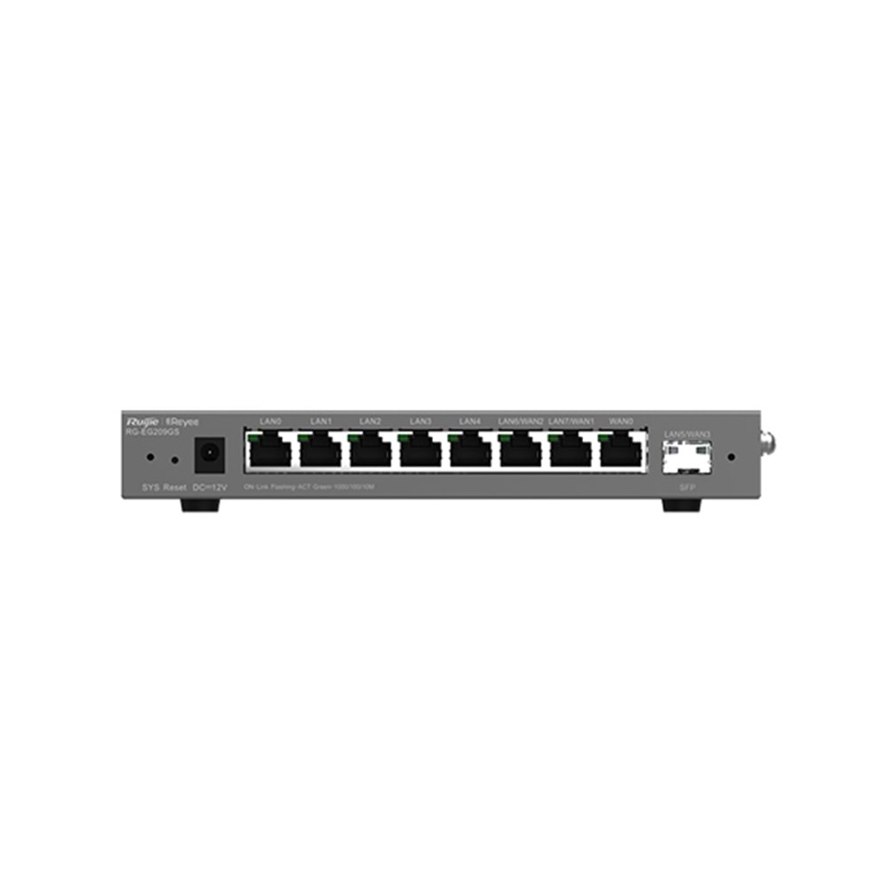 Ruijie Reyee RG-EG209GS 8-Port Gigabit+1 Port 1GB SFP Uplink Cloud VPN Poe Route