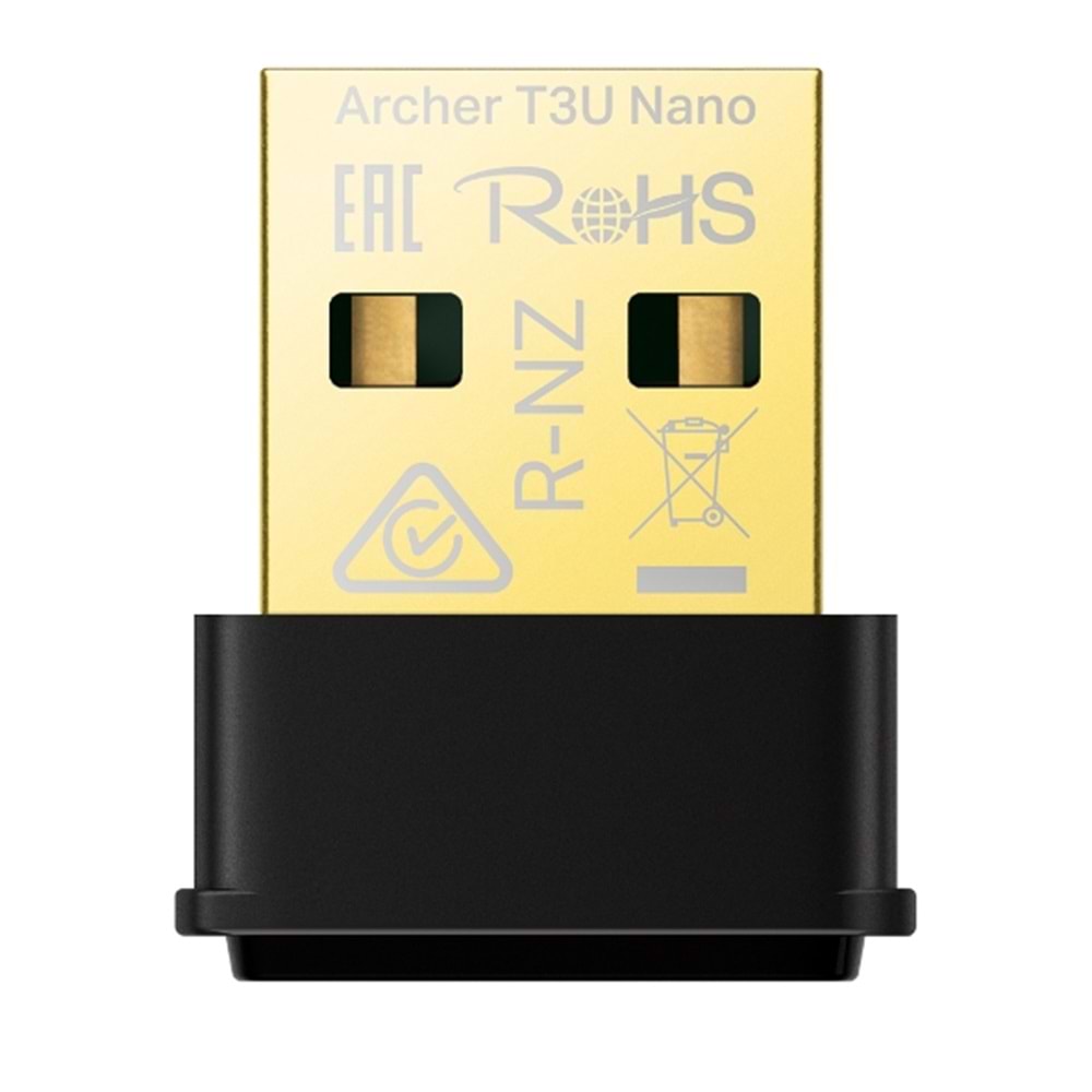 Tp-Link Archer T3U Nano AC1300 MU-MIMO Dual Band Wi-Fi USB Adaptör
