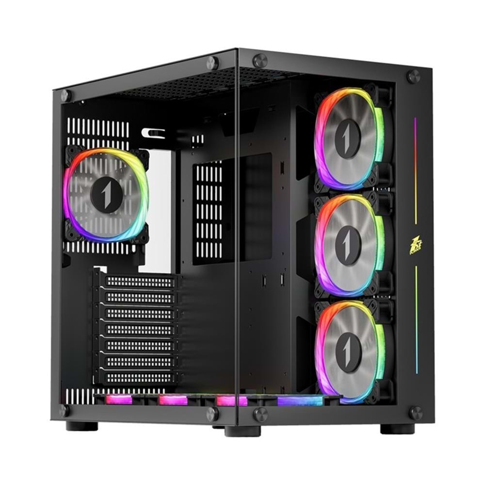 1ST Player SP8 750W 80+ Silver ATX 3.1 ARGB USB 3.0 ATX Siyah Kasa