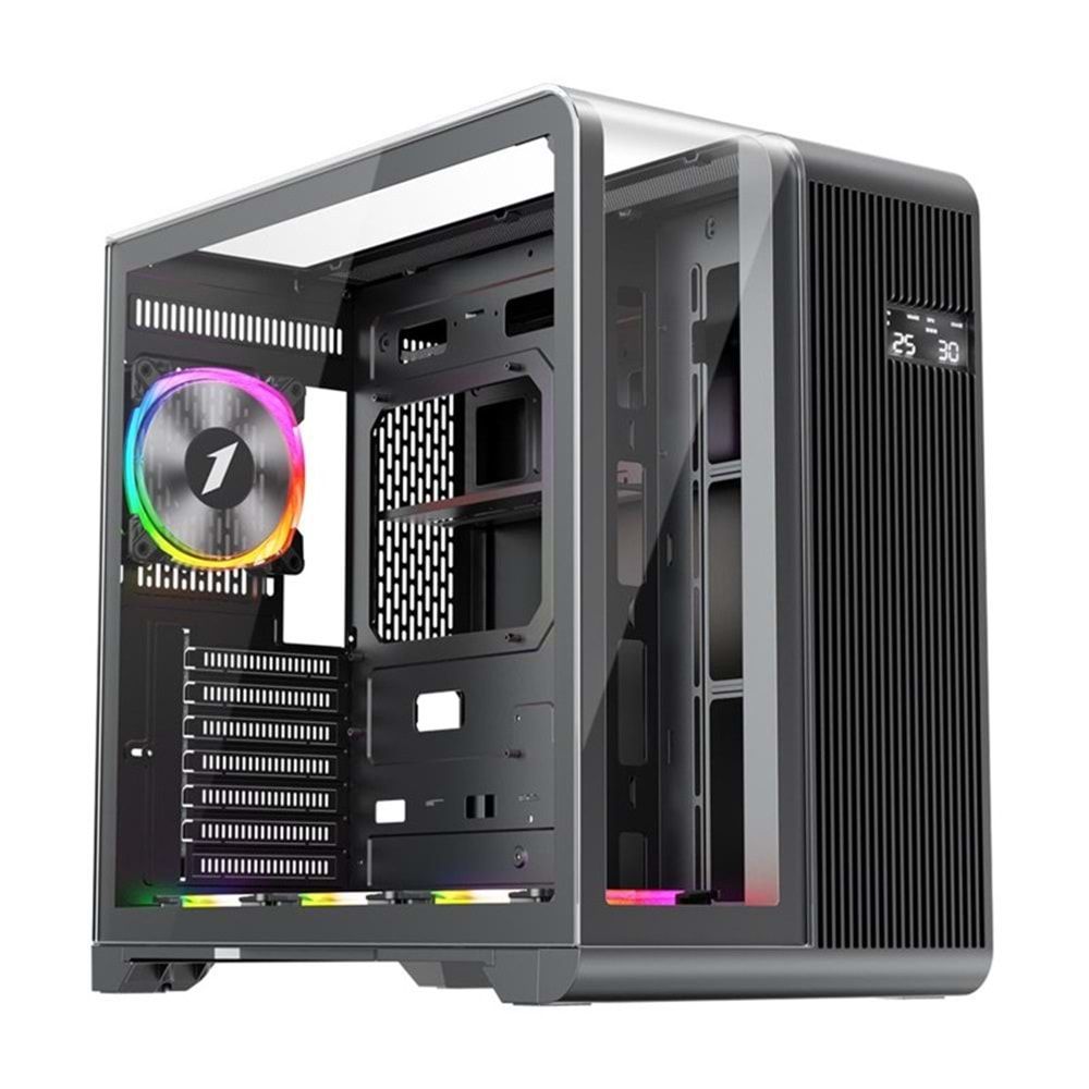 1ST Player RT7 850W 80+ Gold Full Modüller ARGB USB 3.0 Type-C ATX Siyah Kasa