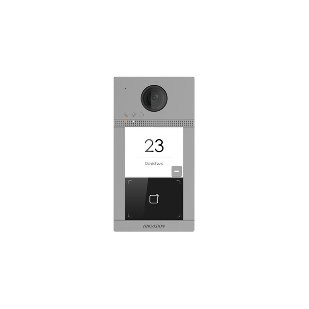 Hikvision DS-KV8113-WME1 1 Buton Metal İnterkom Villa Kapı Ünitesi