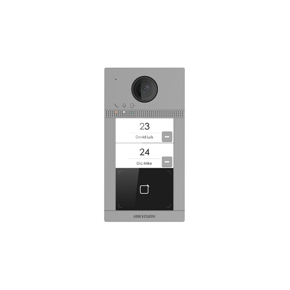 Hikvision DS-KV8213-WME1 2 Buton Metal İnterkom Villa Kapı Ünitesi