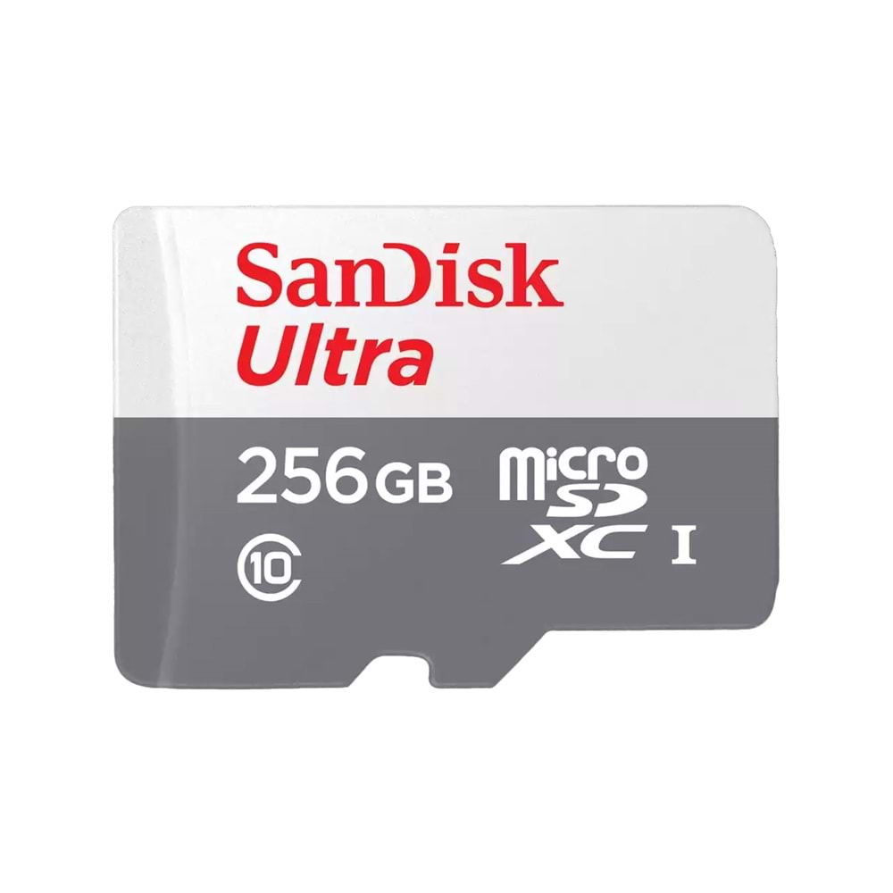 Sandisk 256GB Ultra MicroSDXC 100MB/s Class 10 Hafıza Kartı (SDSQUNR-256G-GN3MN)