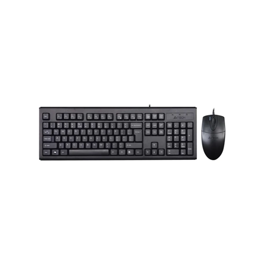 A4 Tech KM-72620D Q USB FN-Multimedya Klavye+2X Optik Mouse Set Siyah