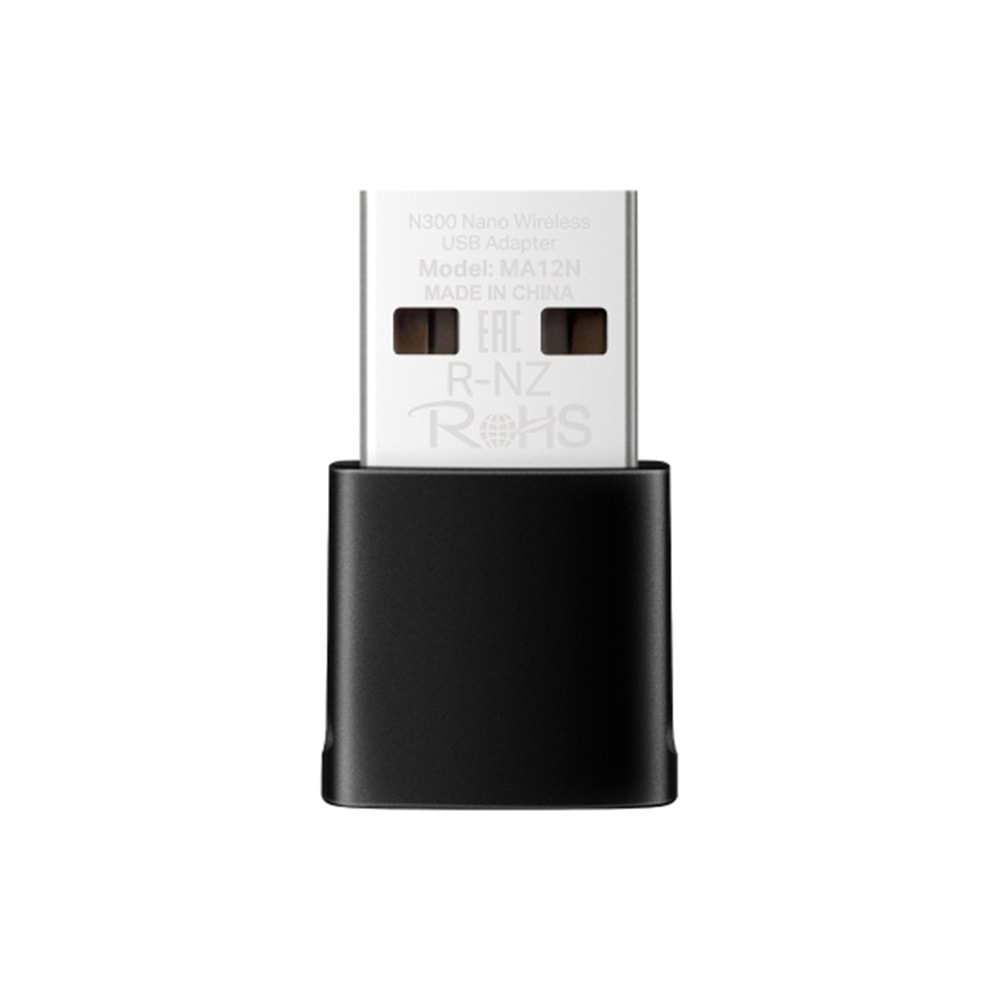Tp-Link Mercusys MA12N N300 Nano 300Mbps Wi-Fi USB Adaptör