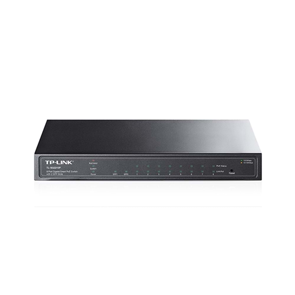 Omada SG2210P JetStream 8-Port Gigabit Smart PoE with 2xSFP Switch (53W)