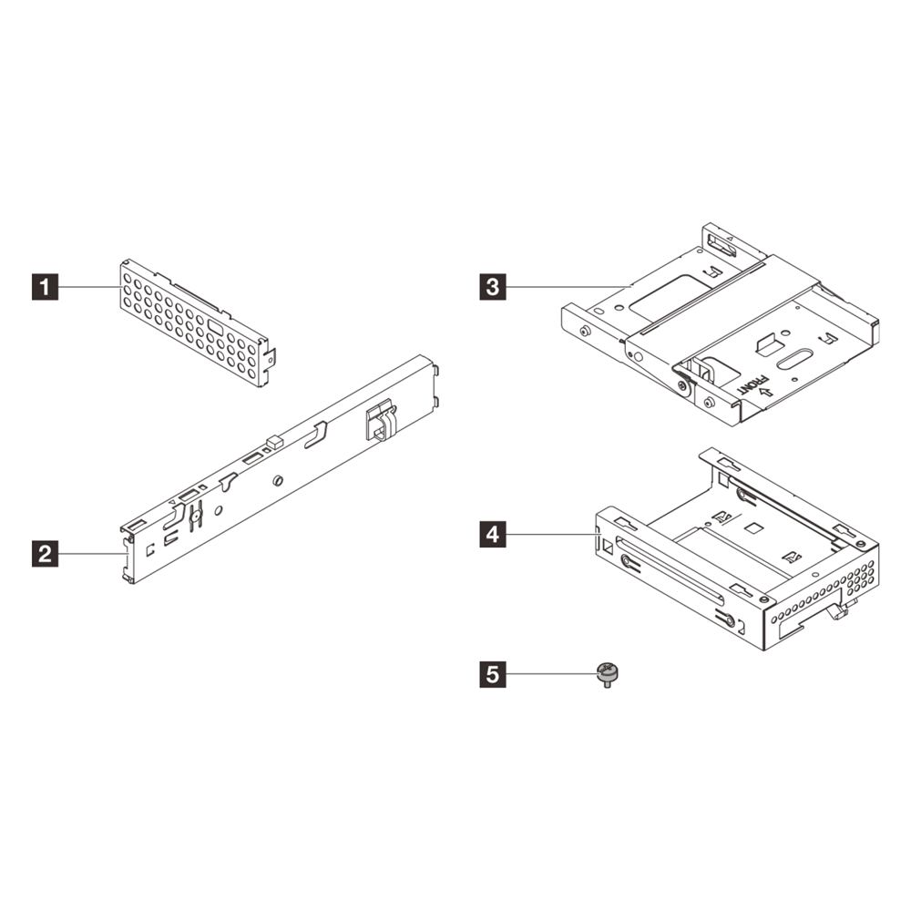 Lenovo ST45 V3 1x3.5 HDD + ODD Cage Kit (4XF7A96626)
