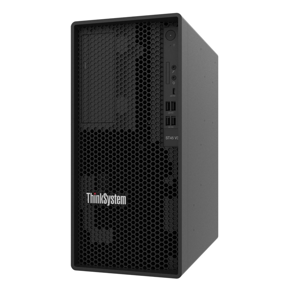 Lenovo ThinkSystem ST45 V3 AMD EPYC 4124P 4C 16GB-SW RD 500W Tower(3 Yıl G