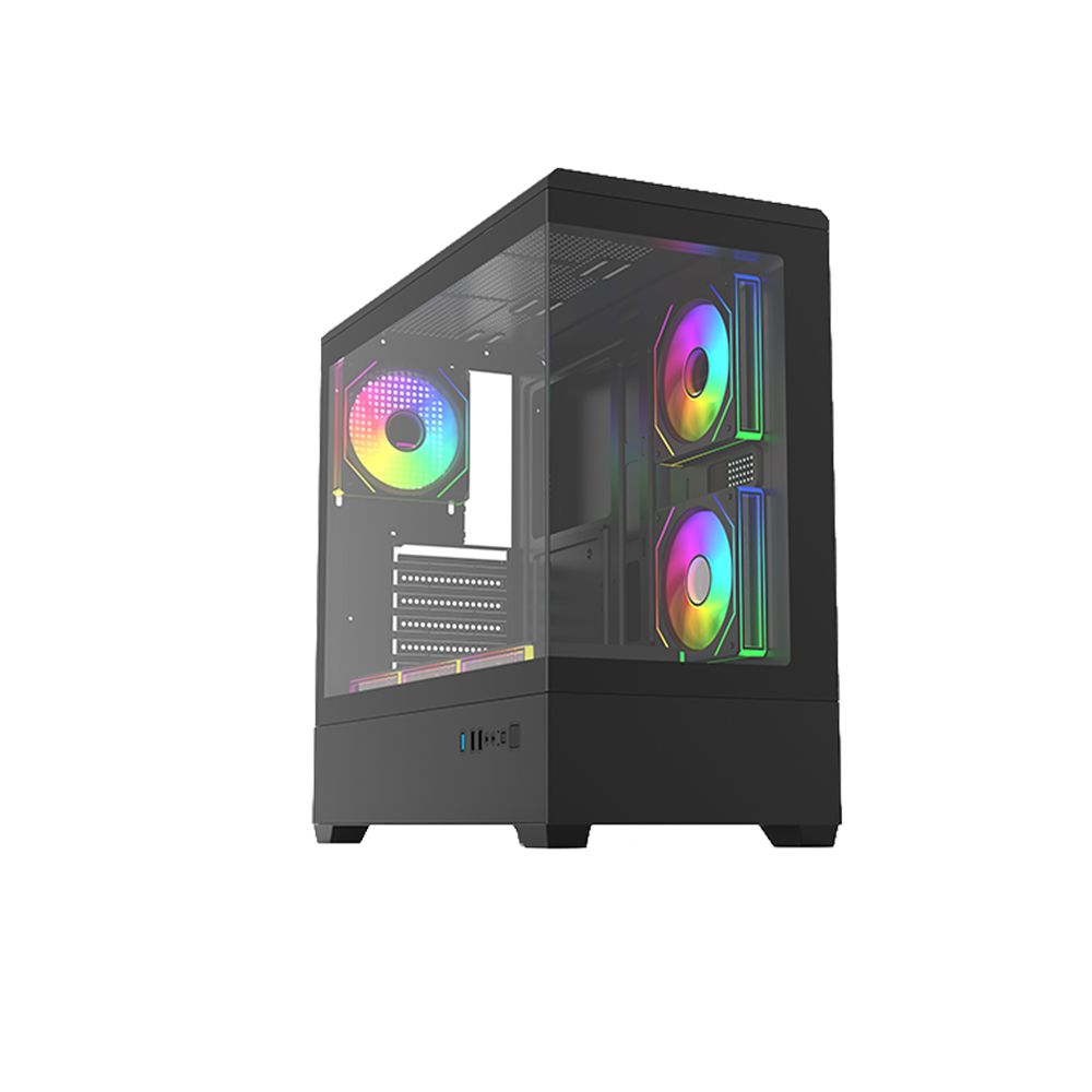 Frisby TUNDRA 750W (6x ARGB Fan) 80+Bronze Gaming Kasa (FC-9585G)