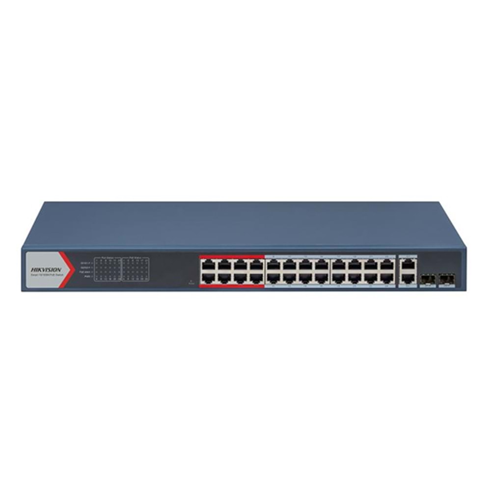 Hikvision DS-3E1326P-EI 24 Port PoE (370W) 10/100Mpps + 2xGB,2xSFP Uplink
