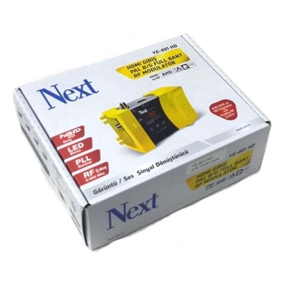 NEXT YE-801 HD GÖRÜNTÜ SES SİNYAL DÖNÜŞTÜRÜCÜ