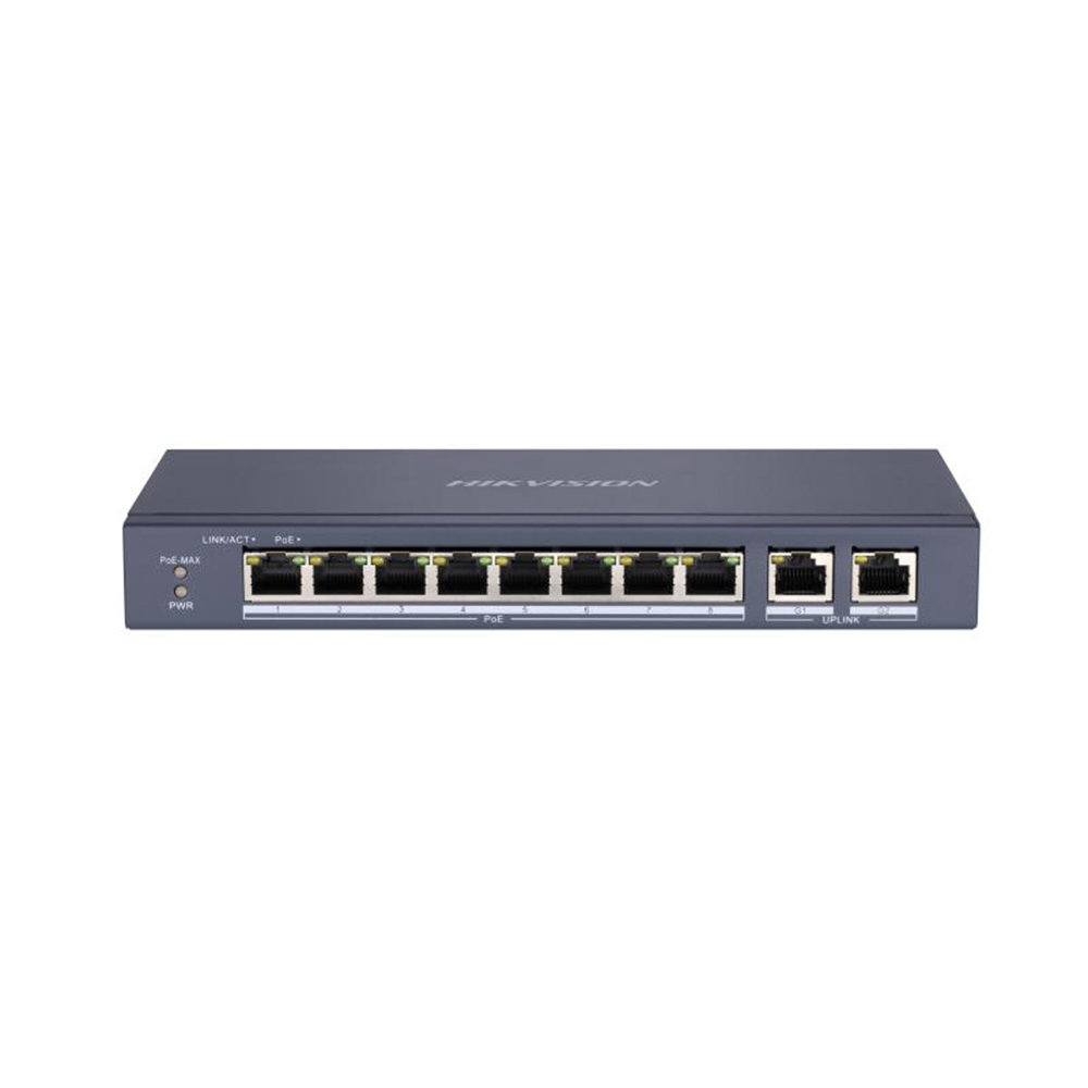 Hikvision DS-3E310P 8 Port PoE 10/100 Mbps CCTV IP Kamera Switch