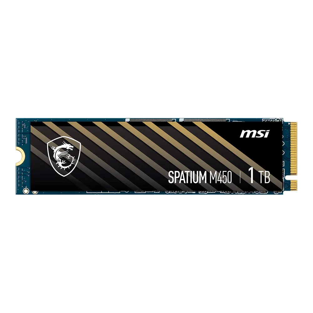MSI 1 TB SPATIUM M450 GEN4 NVME M.2 2280 SSD 3400MB