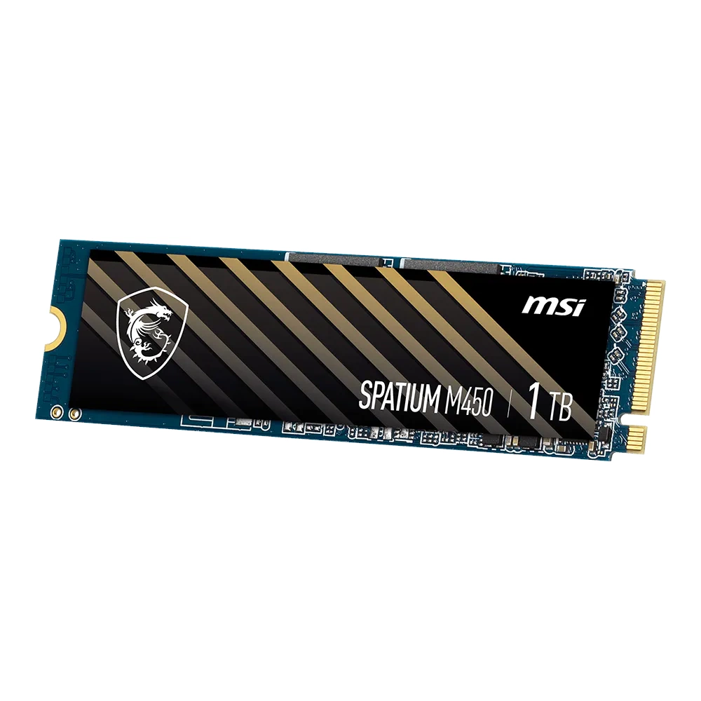 MSI 1 TB SPATIUM M450 GEN4 NVME M.2 2280 SSD 3400MB
