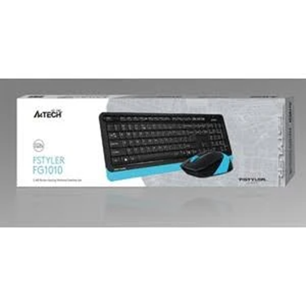 A4 TECH FG1010 MAVİ KABLOSUZ KLAVYE MOUSE SETİ