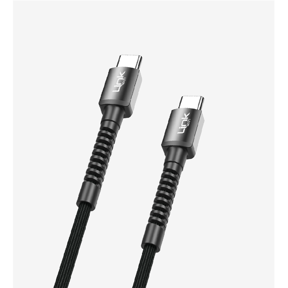 LINK-TECH K597 SAFE PD 3A ÖRGÜLÜ METAL BAŞLI 3000MM USB-C ŞARJ KABLOSU