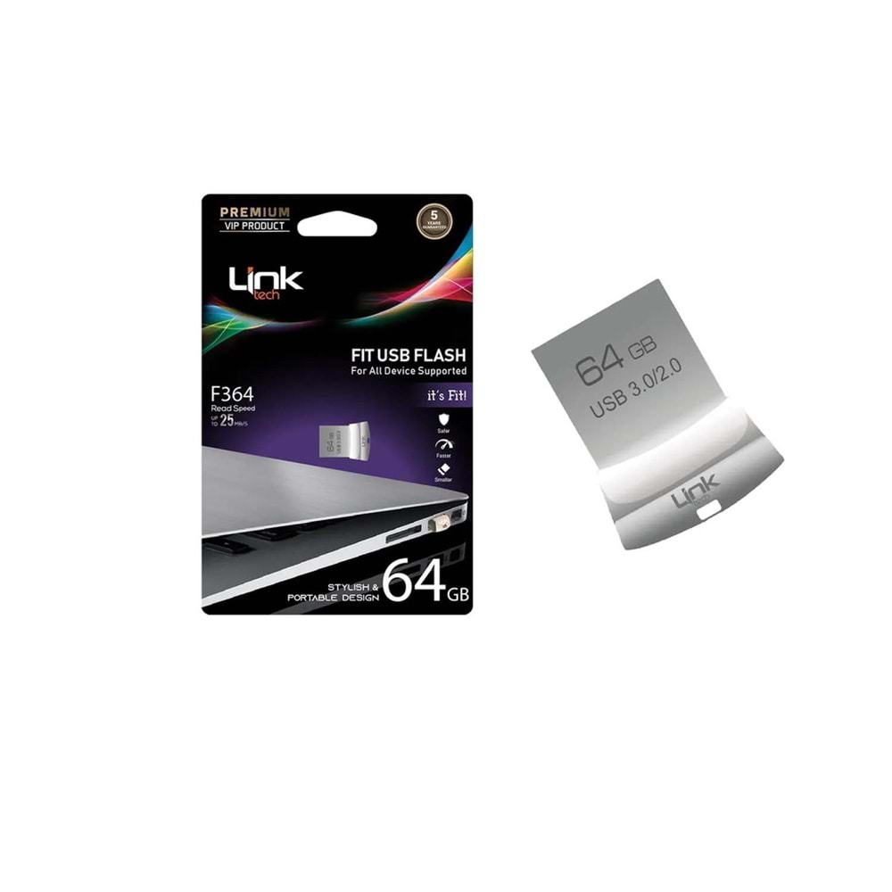 LINK TECH F364 PREMİUM FİT 64GB FLASH BELLEK