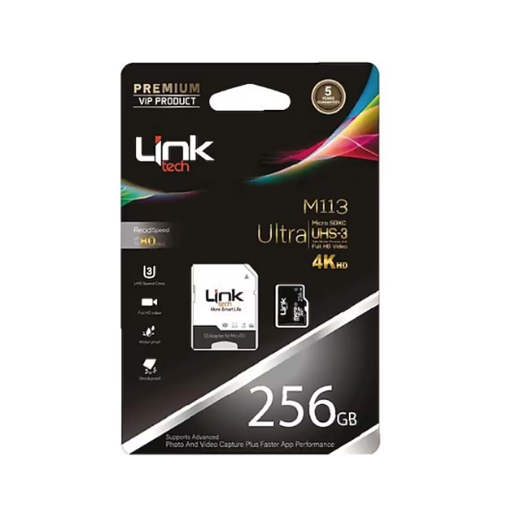 LİNK-TECH MİCRO 256 GB ULTRA HAFIZA KARTI M113