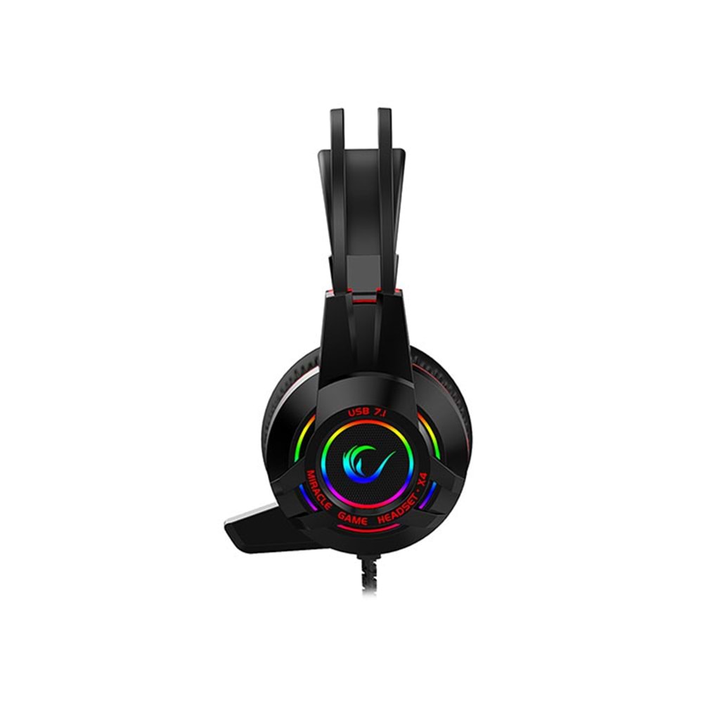 MIRACLE X4 SİYAH RGB LED 7.1 MİKROFONLU KULAKLIK