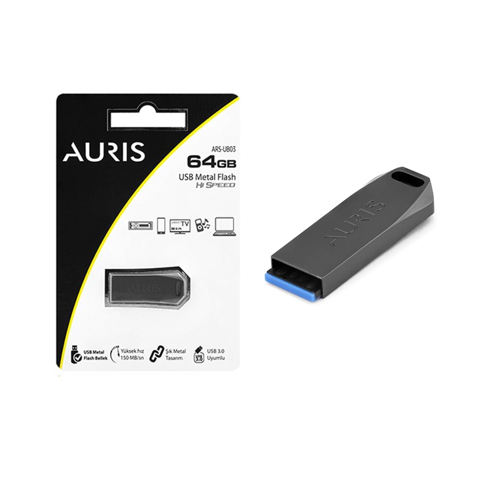 AURIS 64 GB USB 3.0 YÜKSEK HIZLI FLASH BELLEK