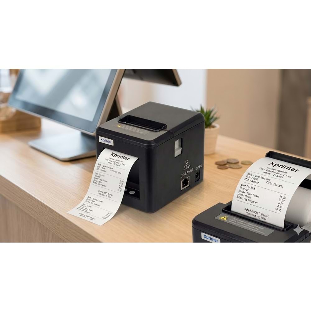XPRINTER XP-Q80A 230MM/S DİREK TERMAL FİŞ YAZICI USB + ETHERNET
