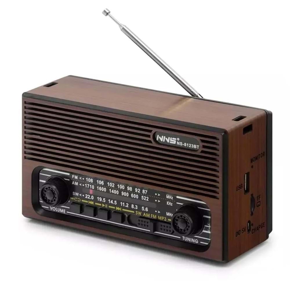 HADRON NNS NS8122BT BLUETOOTH NOSTALJİ SPEAKER