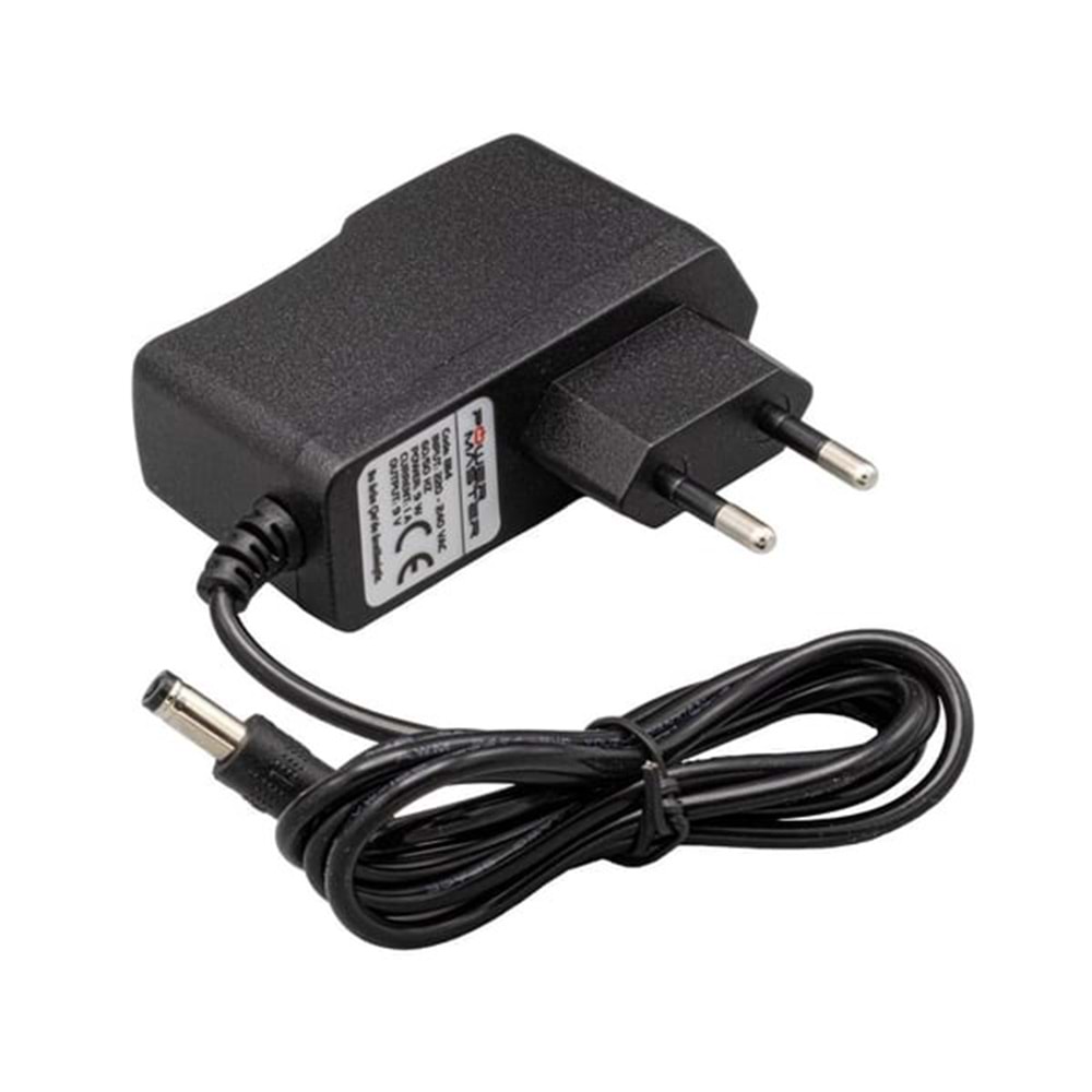 POWERMASTER PM-8114 9V 1A 5.5x2.5mm Jack Uçlu DC Güç Adaptörü