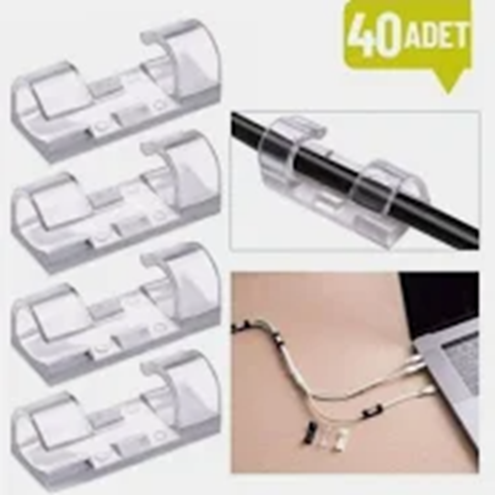 YAPIŞKANLI KABLO SABİTLEYİCİ DÜZENLEYİCİ ÇOK AMAÇLI KABLO TUTUCU