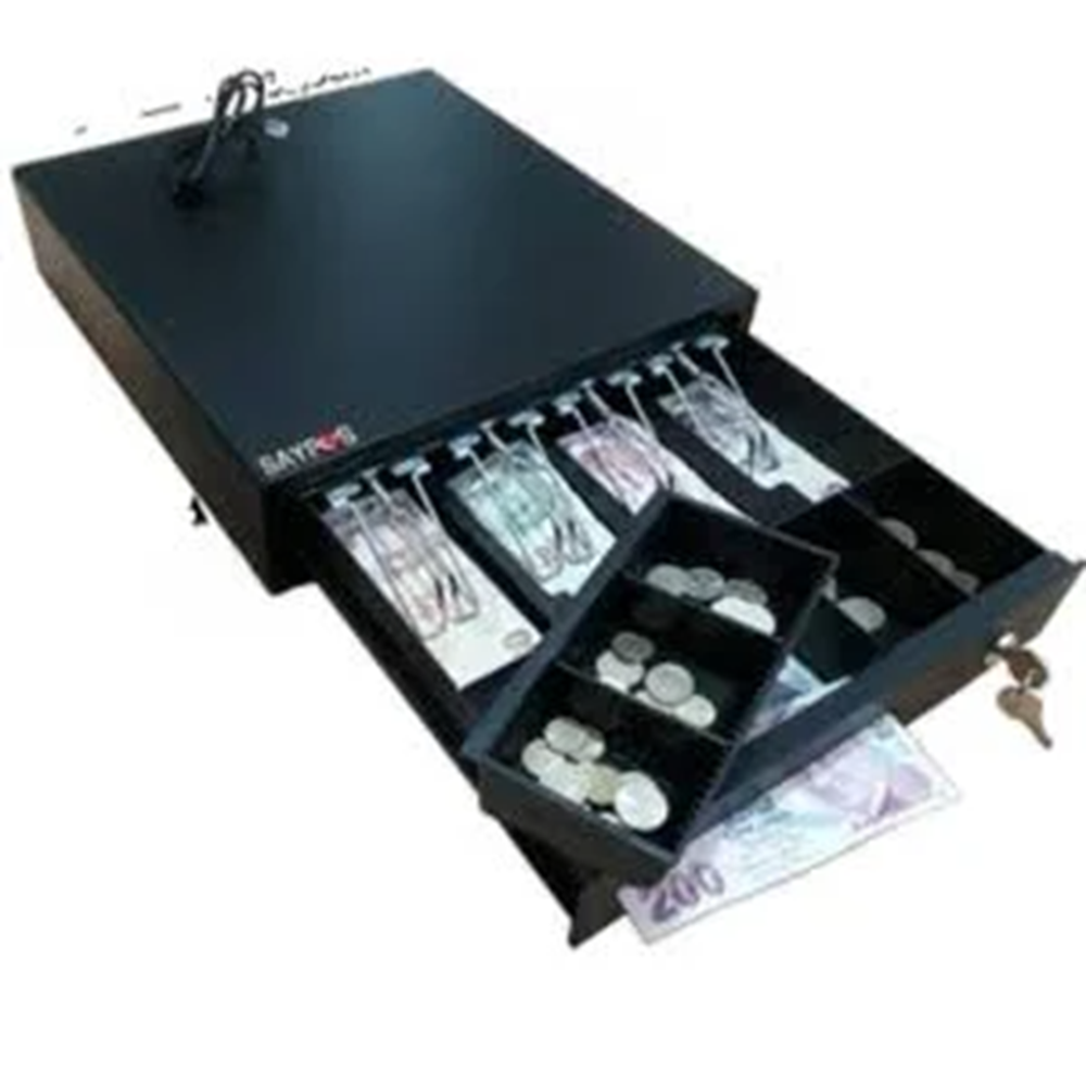 AÇMA BUTONLU 4 BANKNOT GÖZLÜ ORTA BOY PARA ÇEKMECESİ 33,5X37X9CM