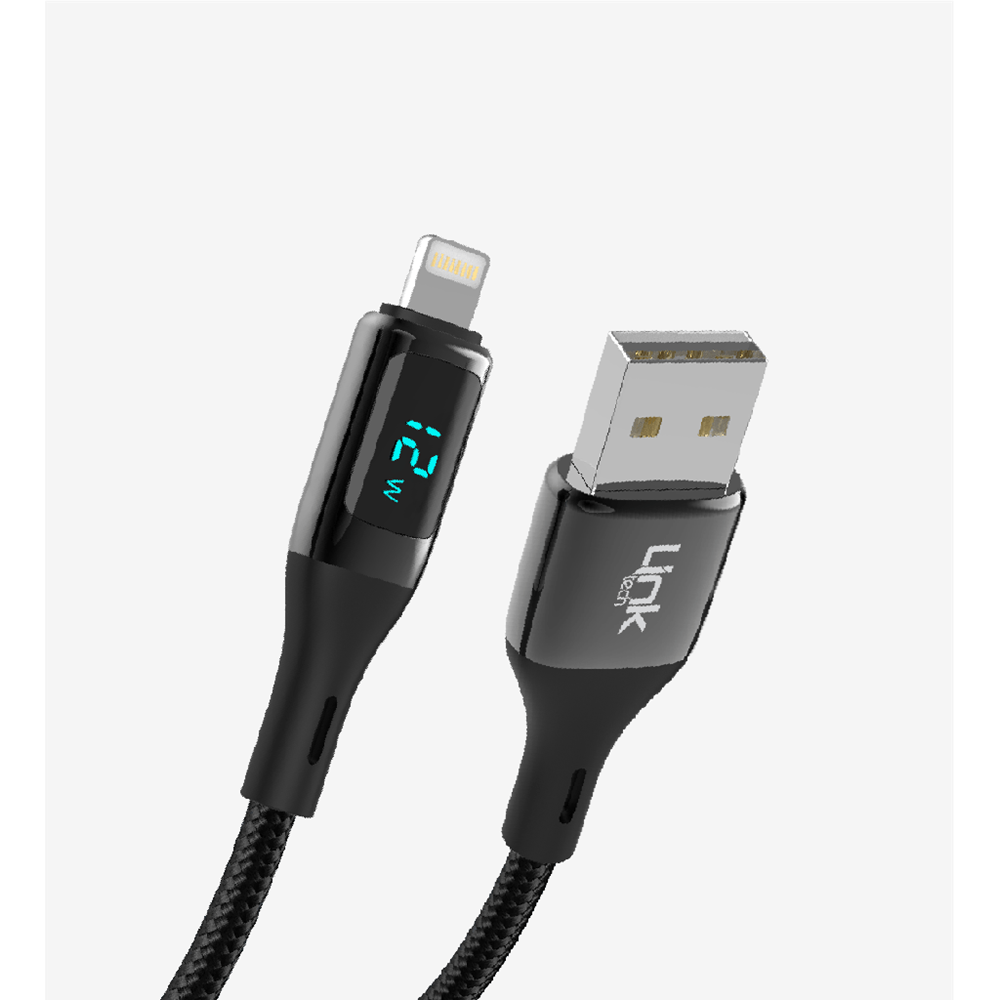 LİNK TECH K682 DİJİTAL EKRANLI ŞARJ KABLOSU PD 12W USB TO İPHONE