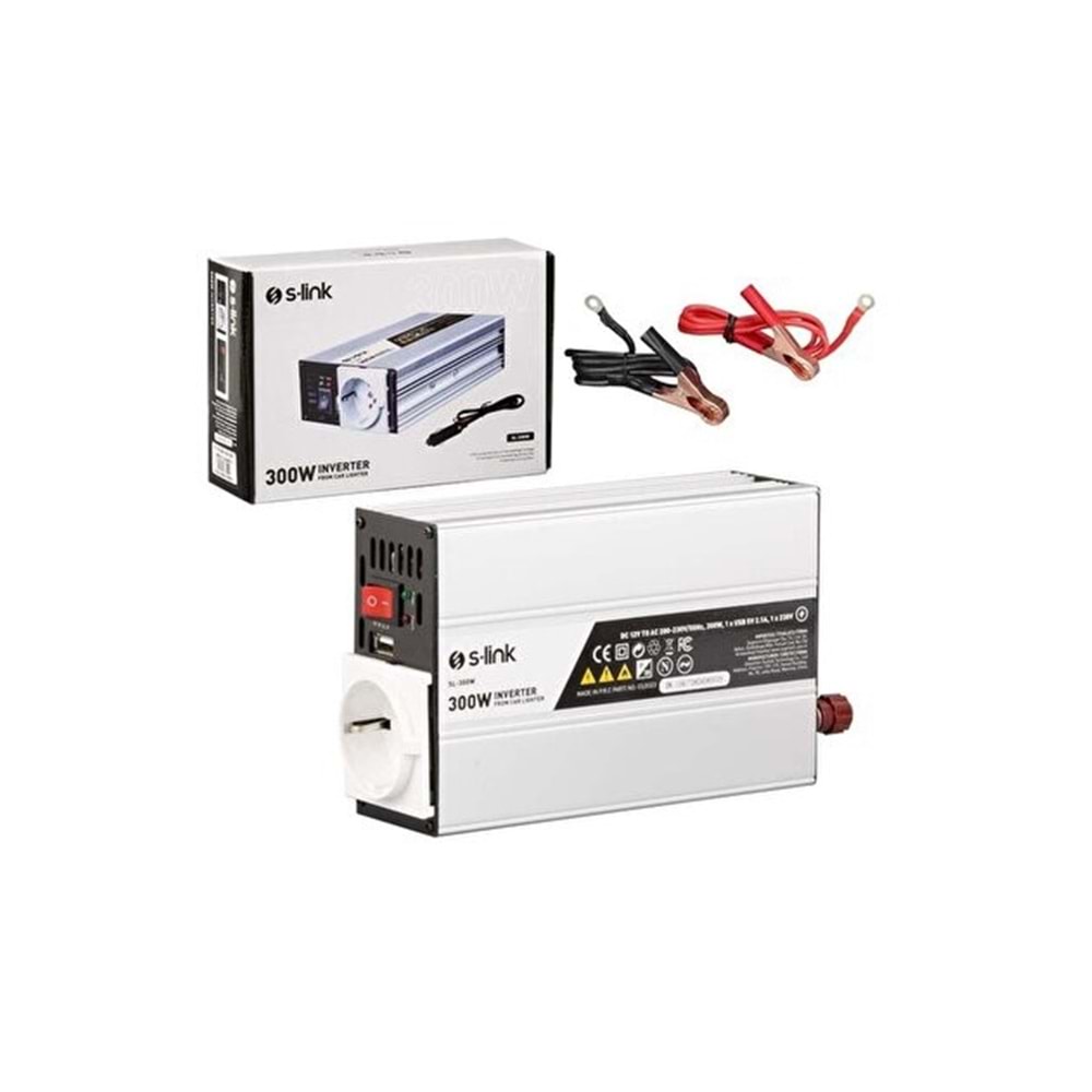 S-LİNK SL-300W 300W DC12V-AC230 İNVERTER