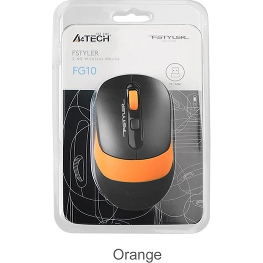 A4 TECH FG10 2000DPI 2.4G TURUNCU KABLOSUZ MOUSE