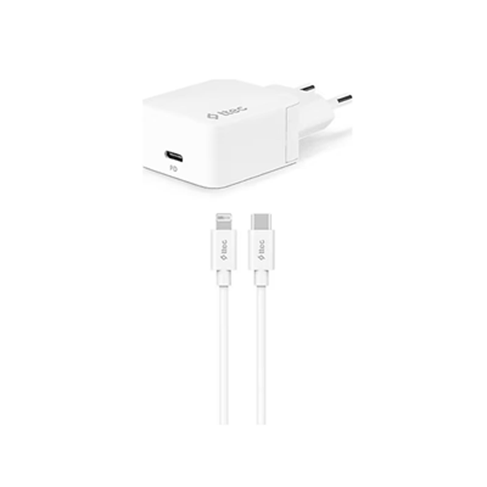 TTEC 20W SMART CHARGER PRO TYPE-C BAŞLIK + TYPE-C LİGHTNİNG CABLE 2SCS22BL