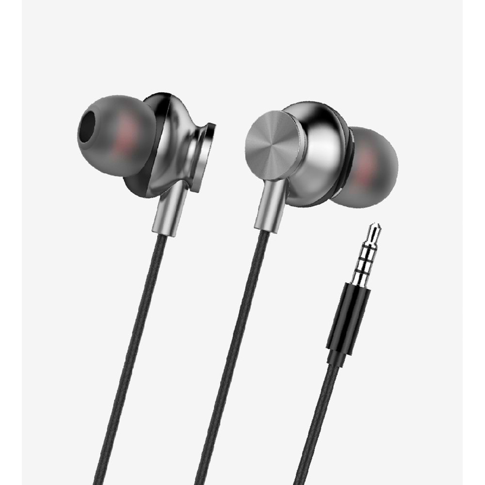 LİNK-TECH H340 (SİYAH) KULAK İÇİ MİKROFONLU KABLOLU KULAKLIK
