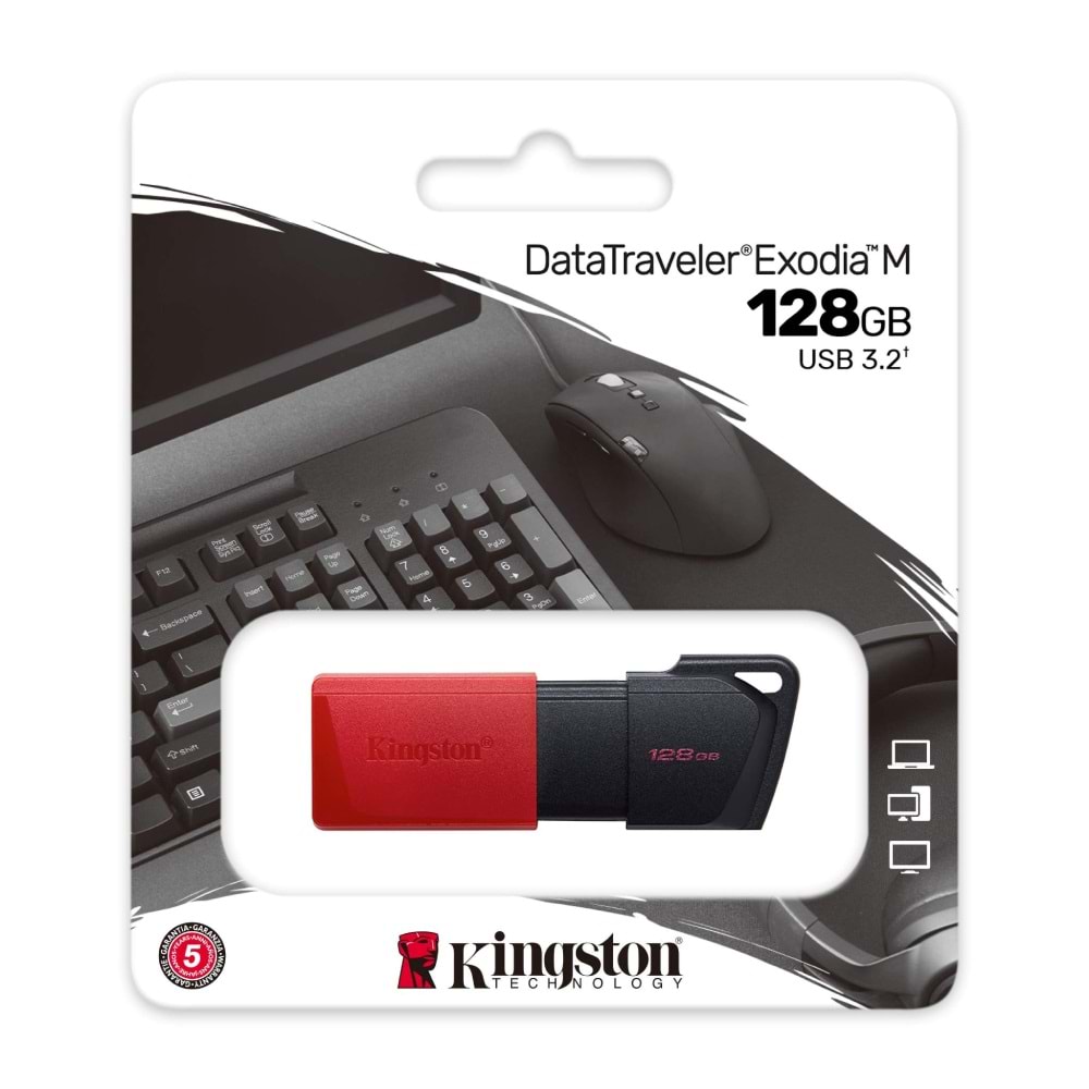 KİNGSTON EXODİA M 128 GB USB 3,2 FLASH BELLEK