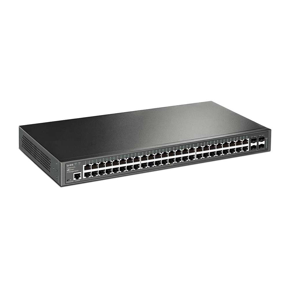 Omada SG3452 JetStream 48-Port Gigabit L2+ Managed Switch with 4 SFP