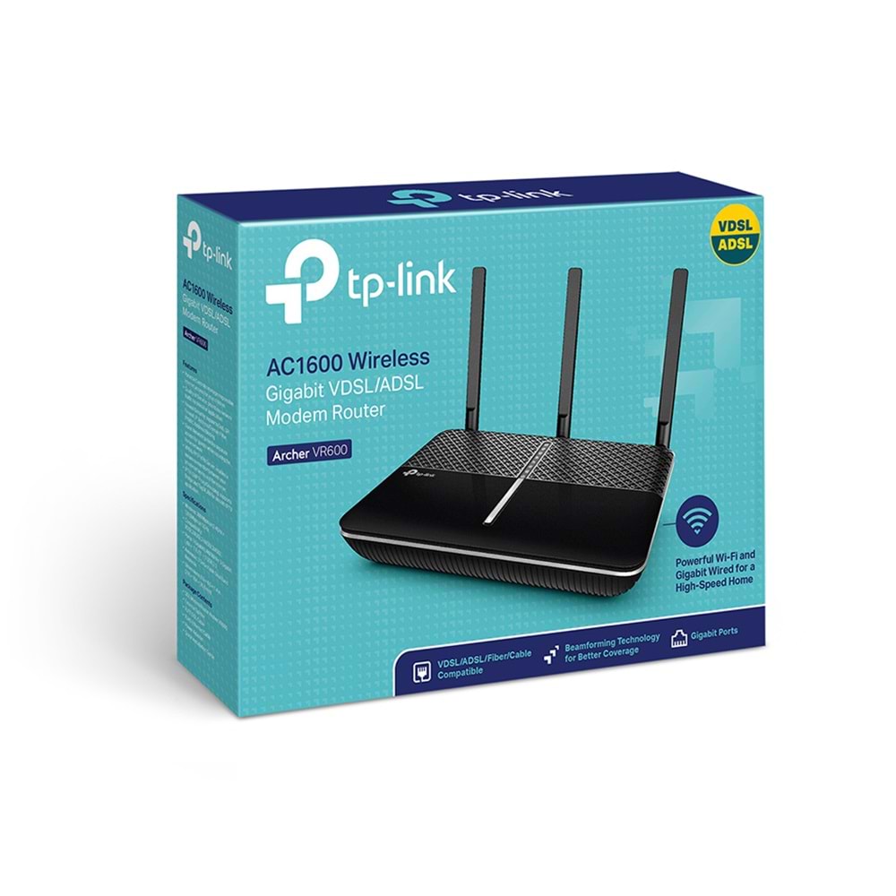 Tp-Link Archer VR600 AC2100 Wi-Fi VDSL/ADSL Modem Router