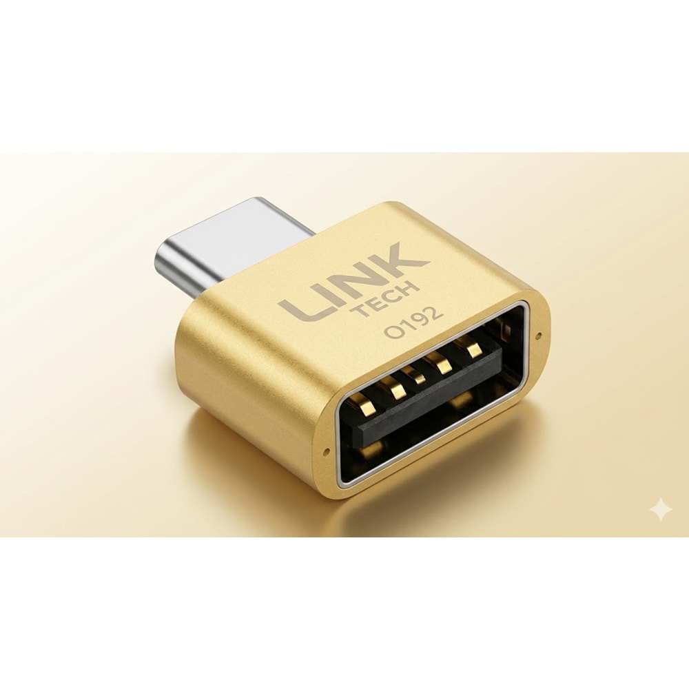 LİNK-TECH O192 TYPE-C METAL OTG GOLD