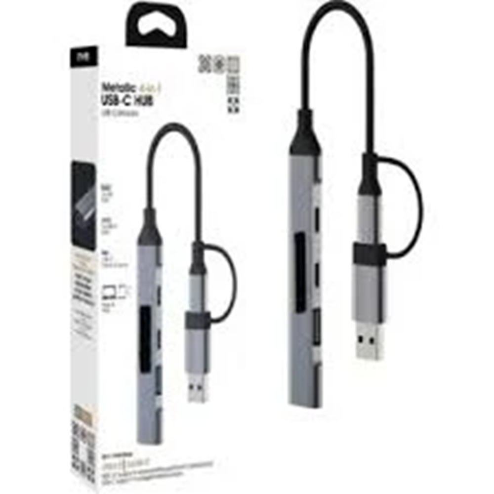 FULLTECH METALLİC 4-İN-1 USB-C HUB ÇOKLAYICI