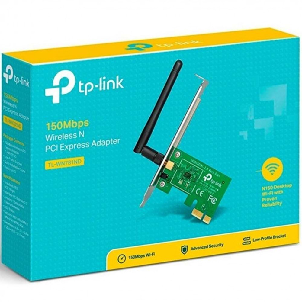TP-LINK TL-WN781ND 150MBPS ANTENLI PCI EXPRESS